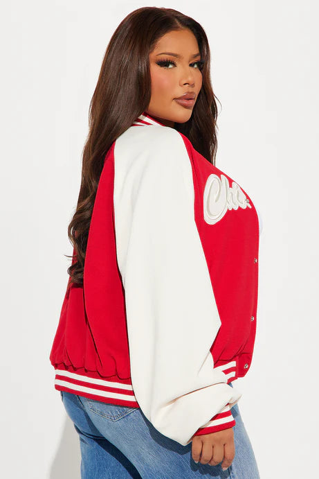 Rookie Of The Year Bomber Jacket - Red/combo
