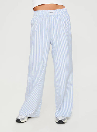 BEACH HOUSE PANTS BLUE STRIPE