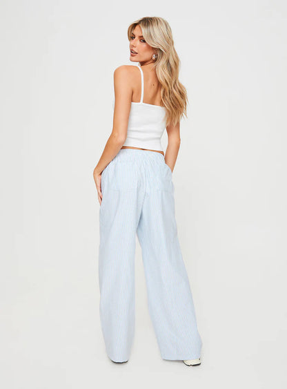 BEACH HOUSE PANTS BLUE STRIPE